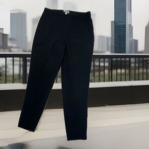 Chelsea 28 Dress Pants Crop Mid Rise Slack Pocket Black 6 Career Preppy Business